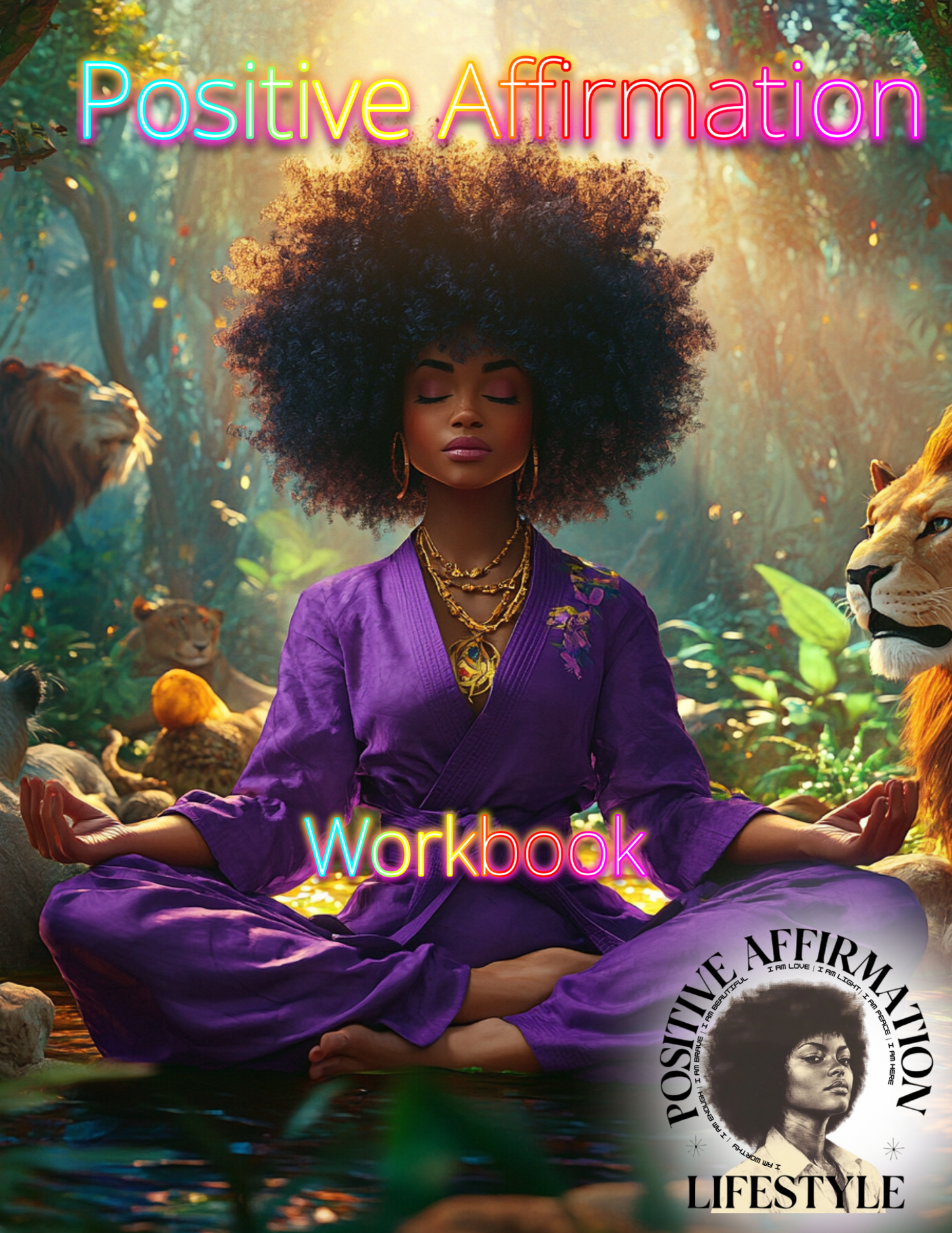 Empowerment Bundle: I Am Love T-Shirt + Positive Affirmation Workbook 44 pages (Digital Download)
