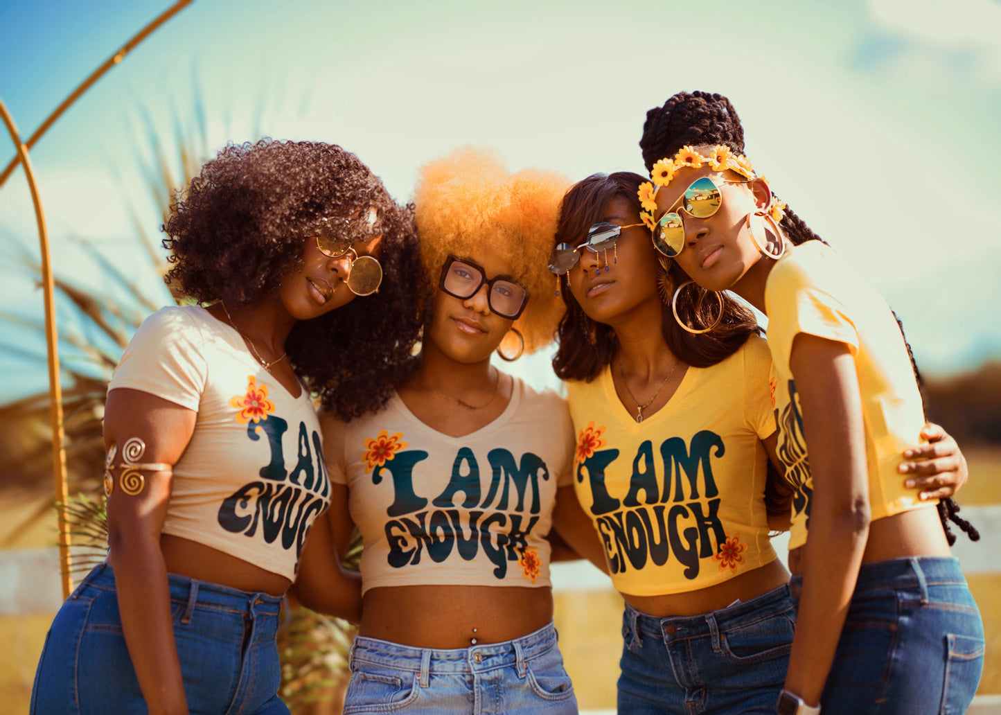 I AM Enough Positive Affirmation Crop Top