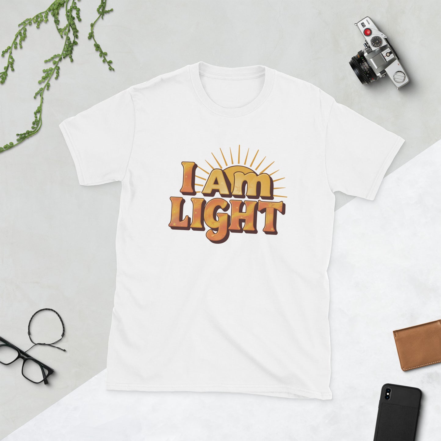 I AM Light Positive Affirmation Short-Sleeve Unisex T-Shirt