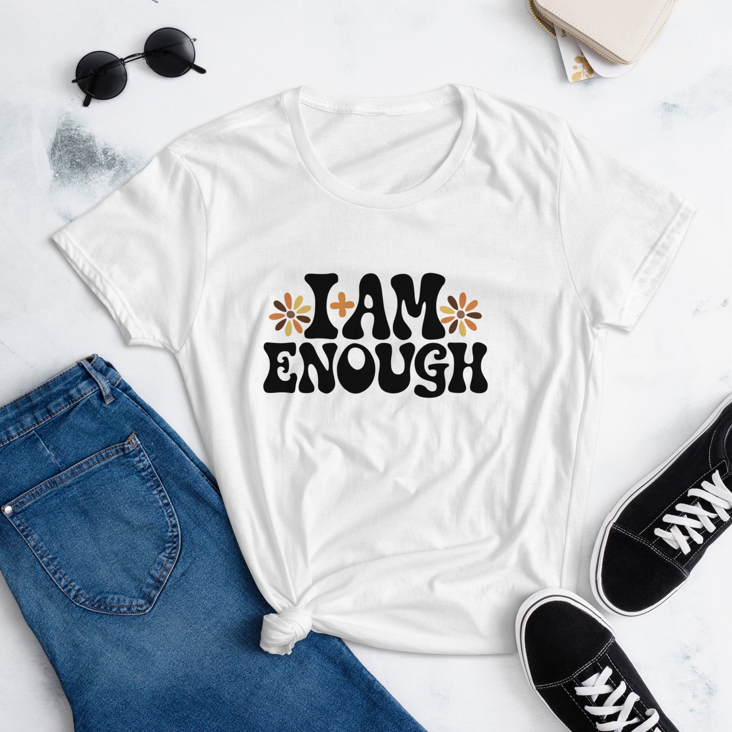 I AM Enough Women's short sleeve t-shirt