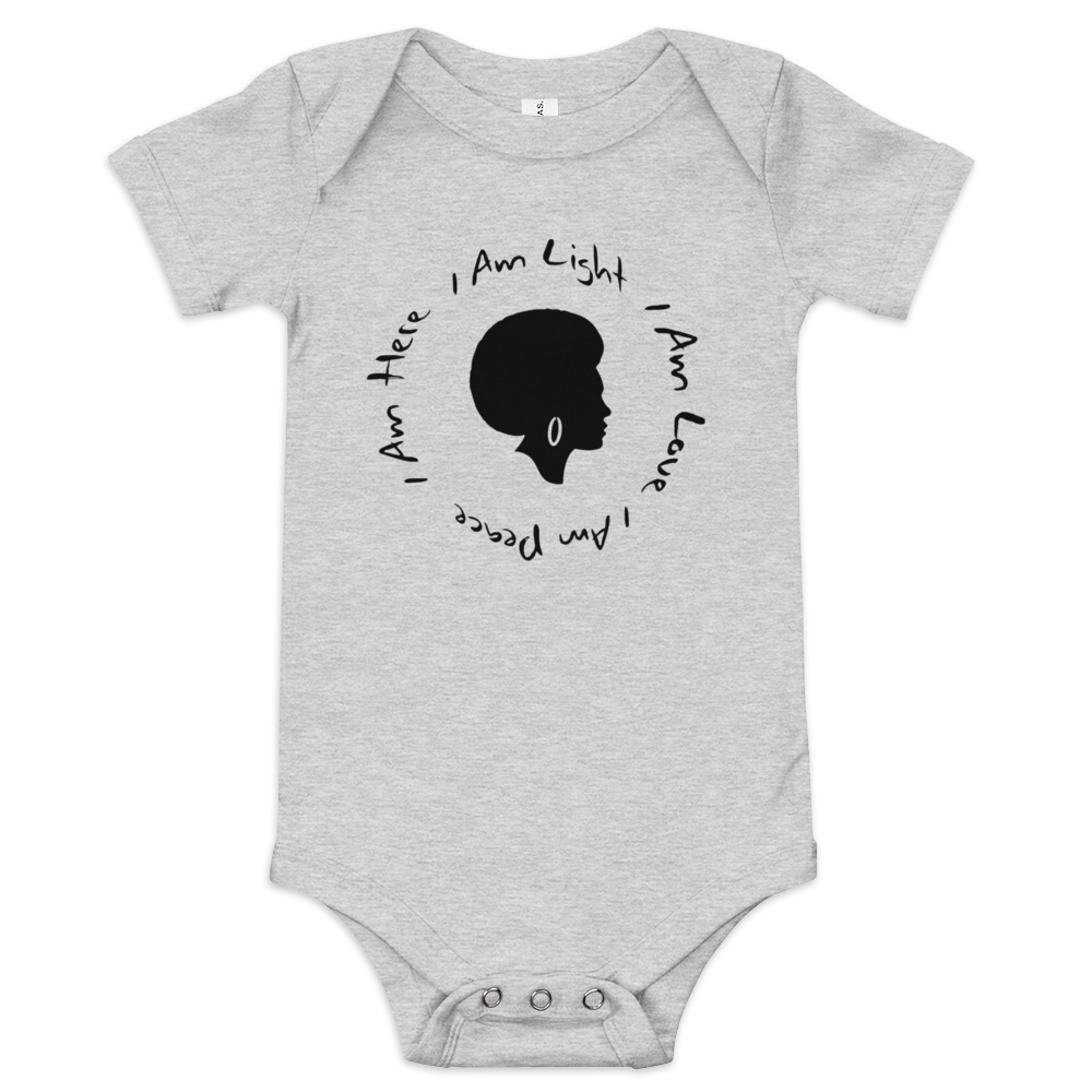 I AM Positive Affirmation Baby short sleeve one piece