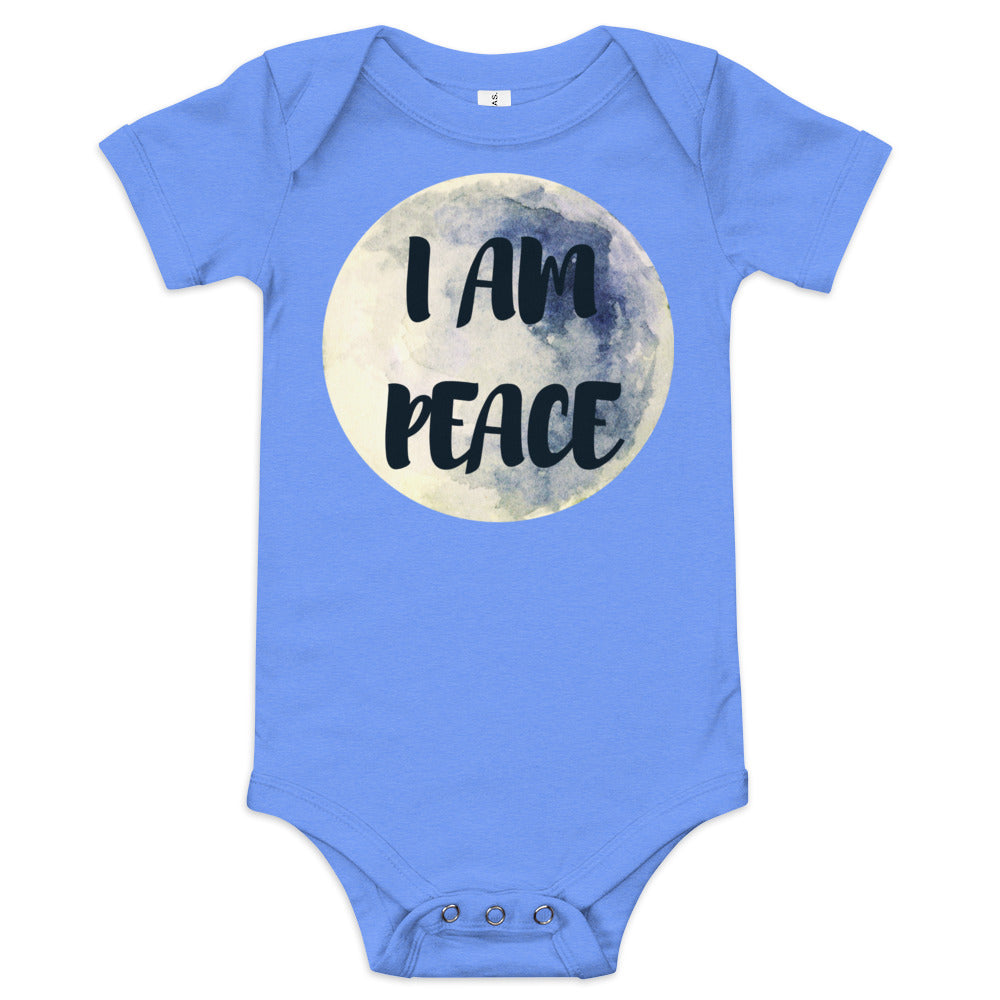 I Am Peace Positive Affirmation Baby short sleeve one piece