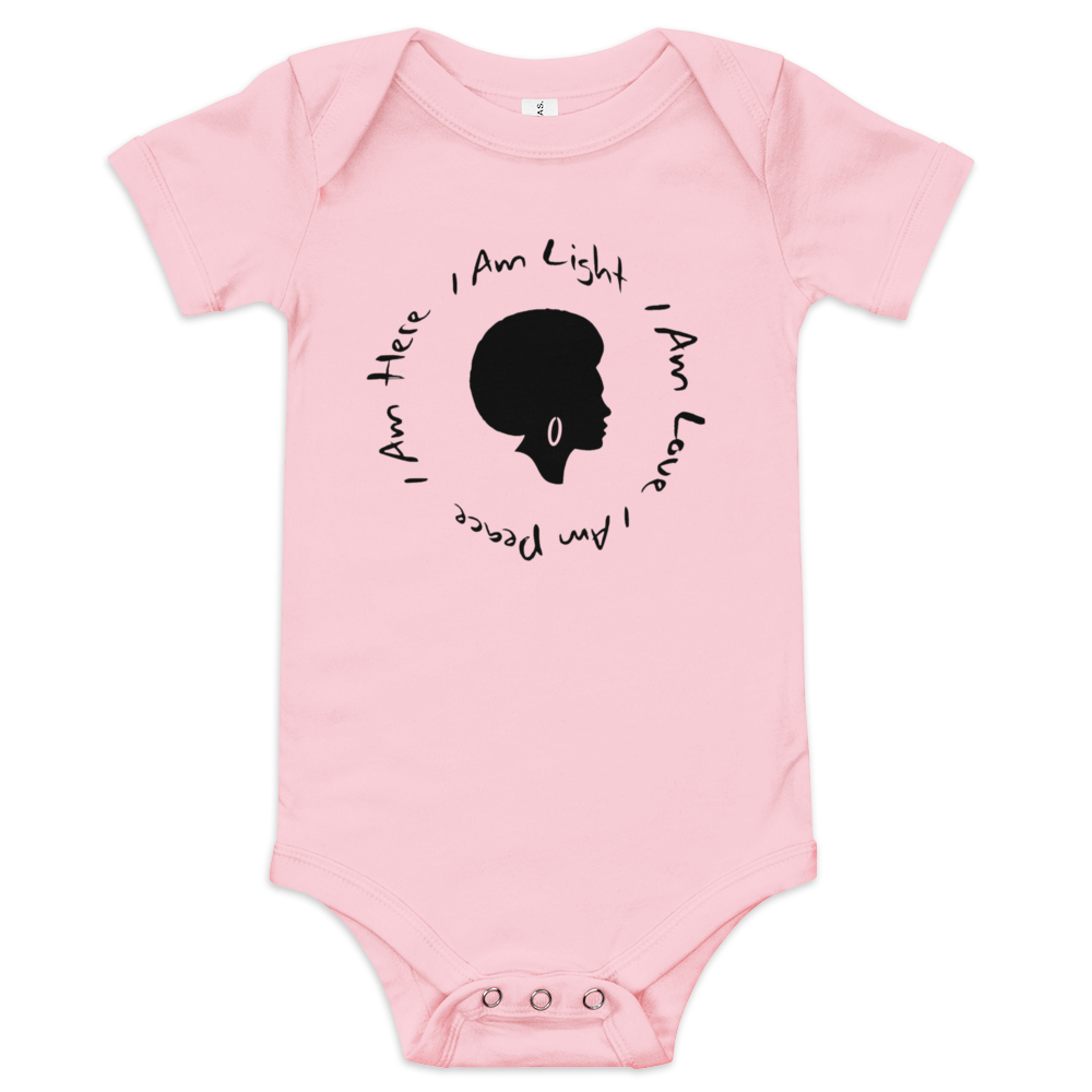 I AM Positive Affirmation Baby short sleeve one piece