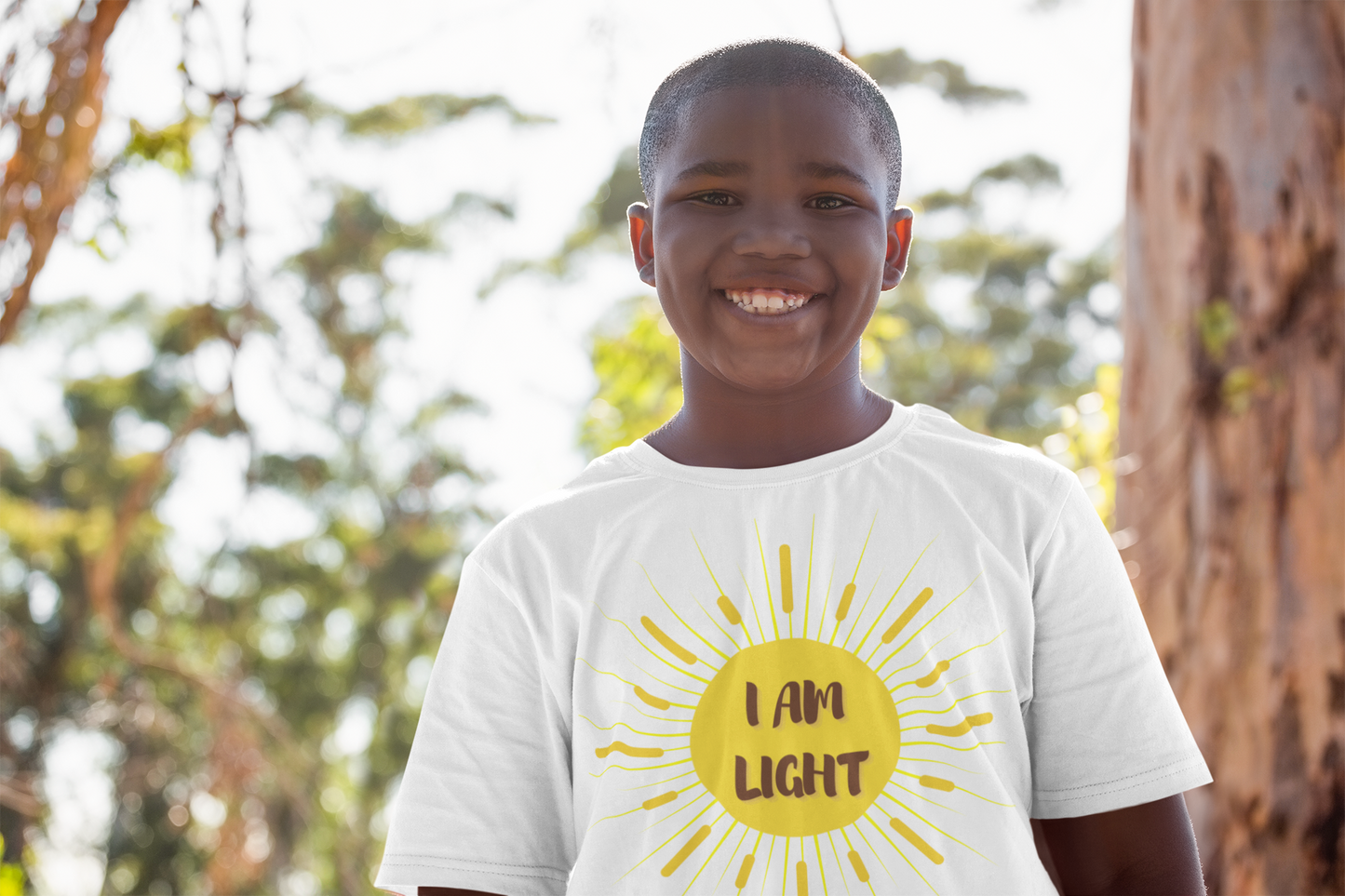 I AM Light Positive Affirmation Youth Short Sleeve T-Shirt