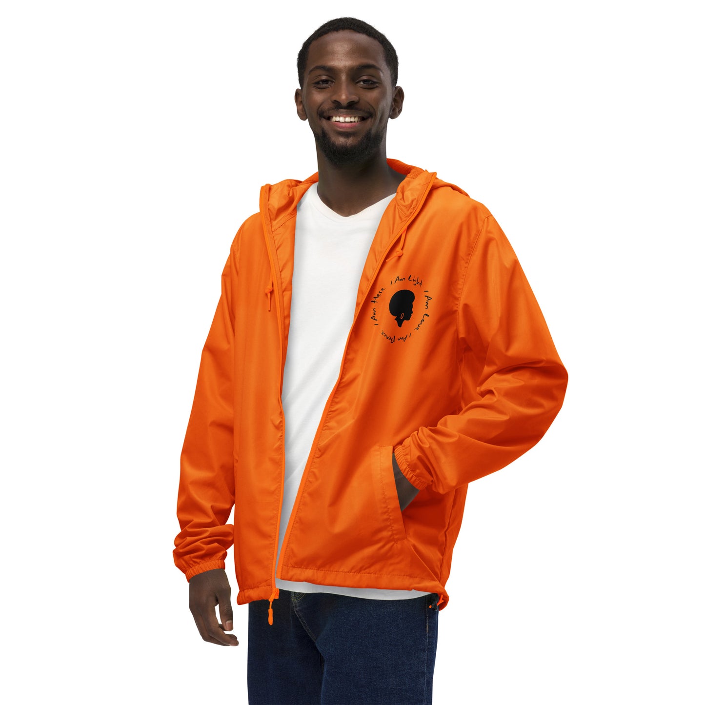 I AM Unisex lightweight zip up windbreaker