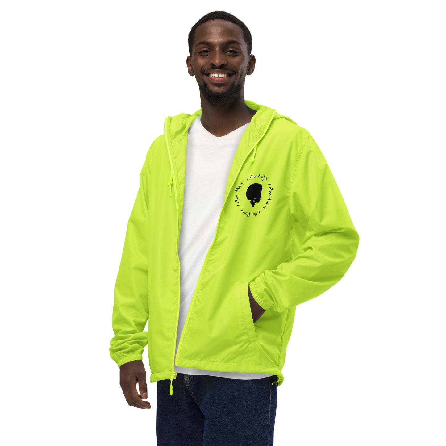 I AM Unisex lightweight zip up windbreaker