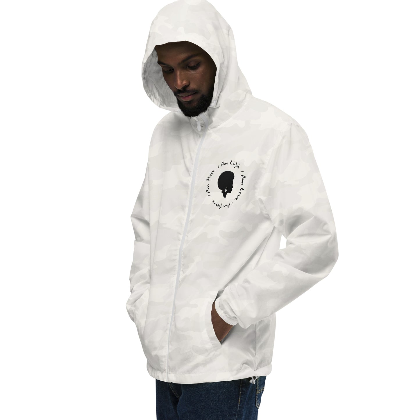 I AM Unisex lightweight zip up windbreaker