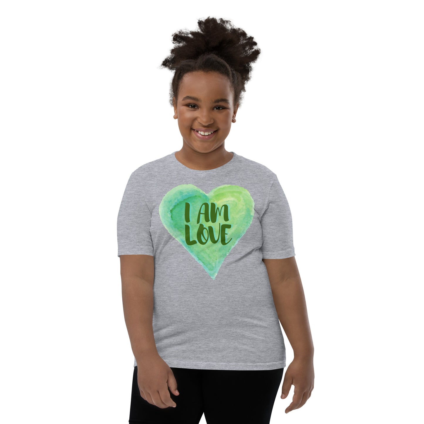 I AM Love Positive Affirmation Youth Short Sleeve T-Shirt