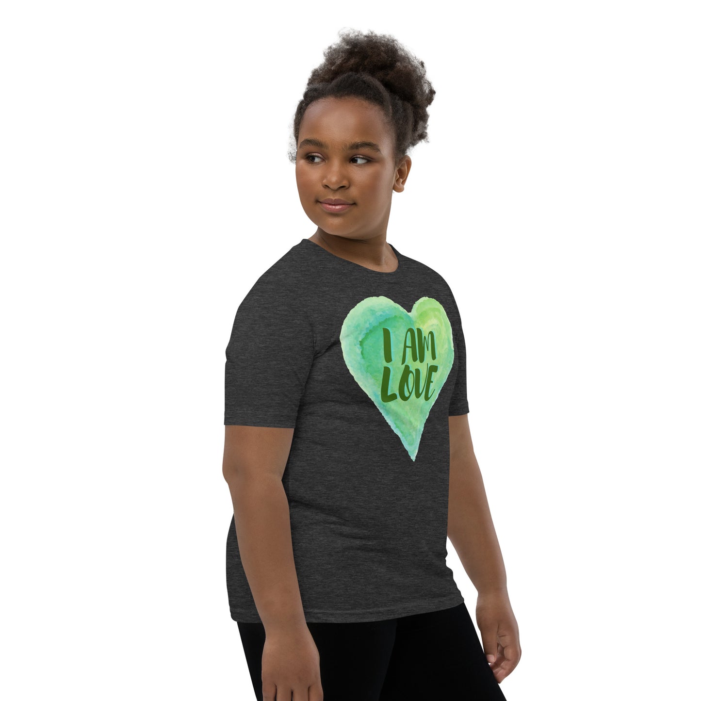 I AM Love Positive Affirmation Youth Short Sleeve T-Shirt