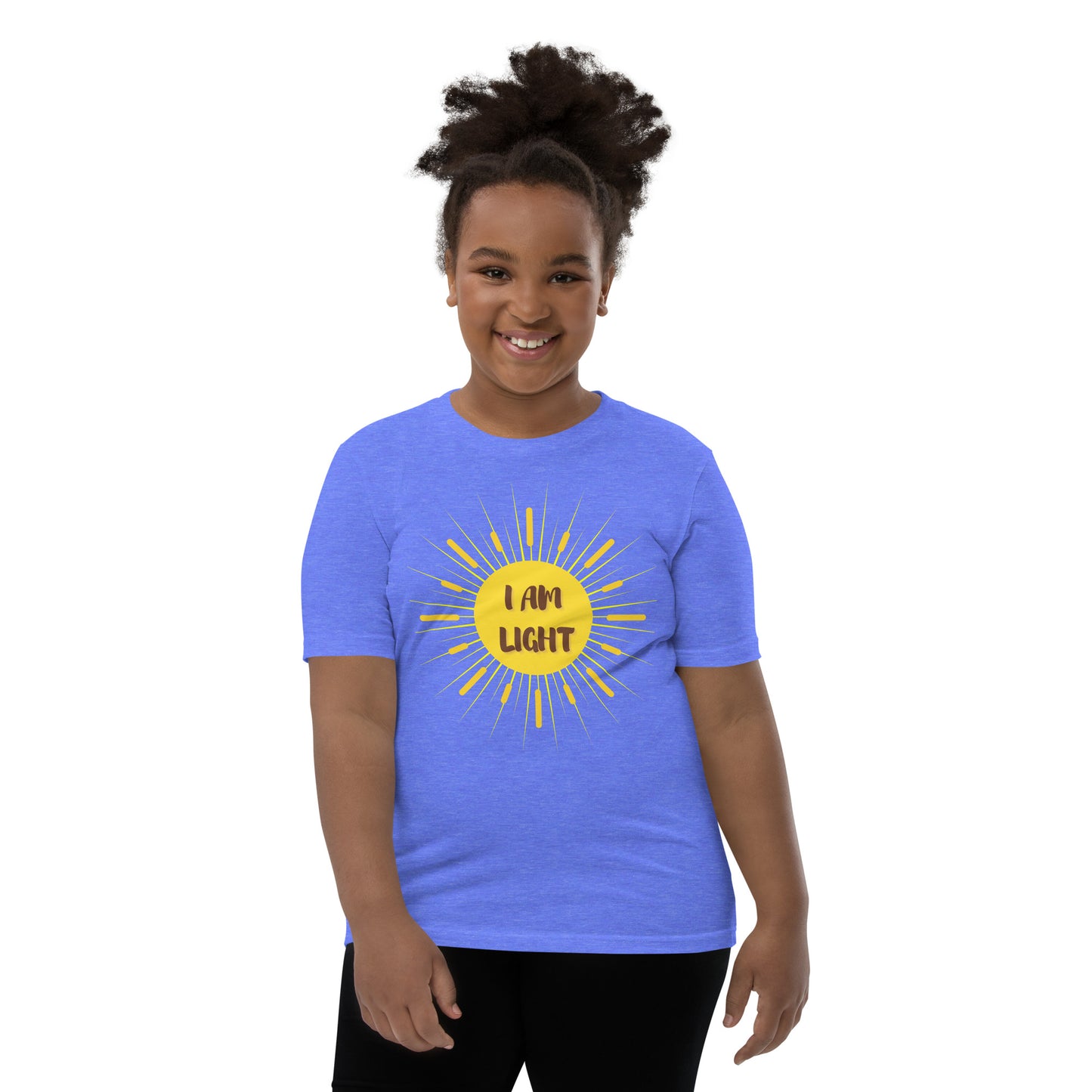 I AM Light Positive Affirmation Youth Short Sleeve T-Shirt