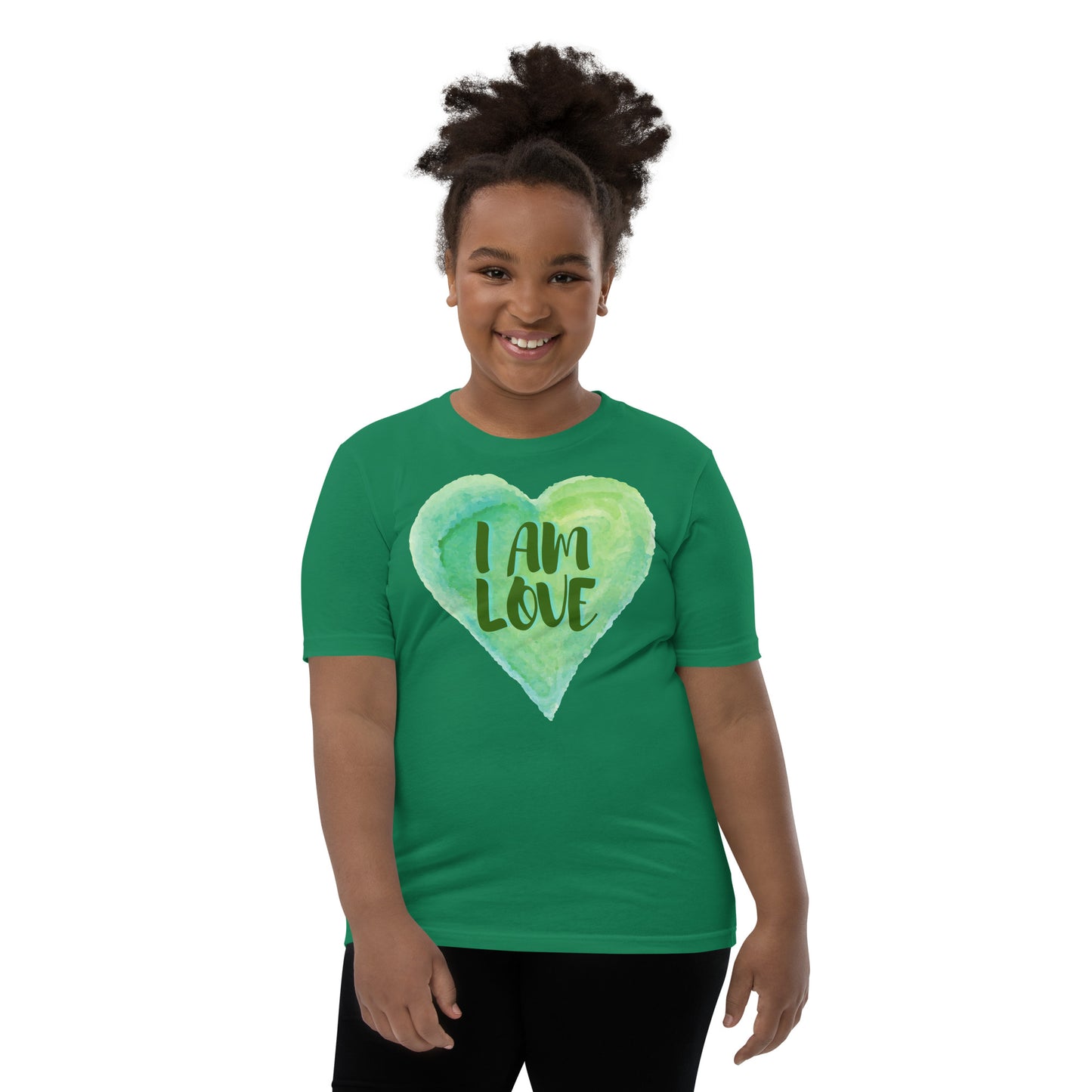 I AM Love Positive Affirmation Youth Short Sleeve T-Shirt