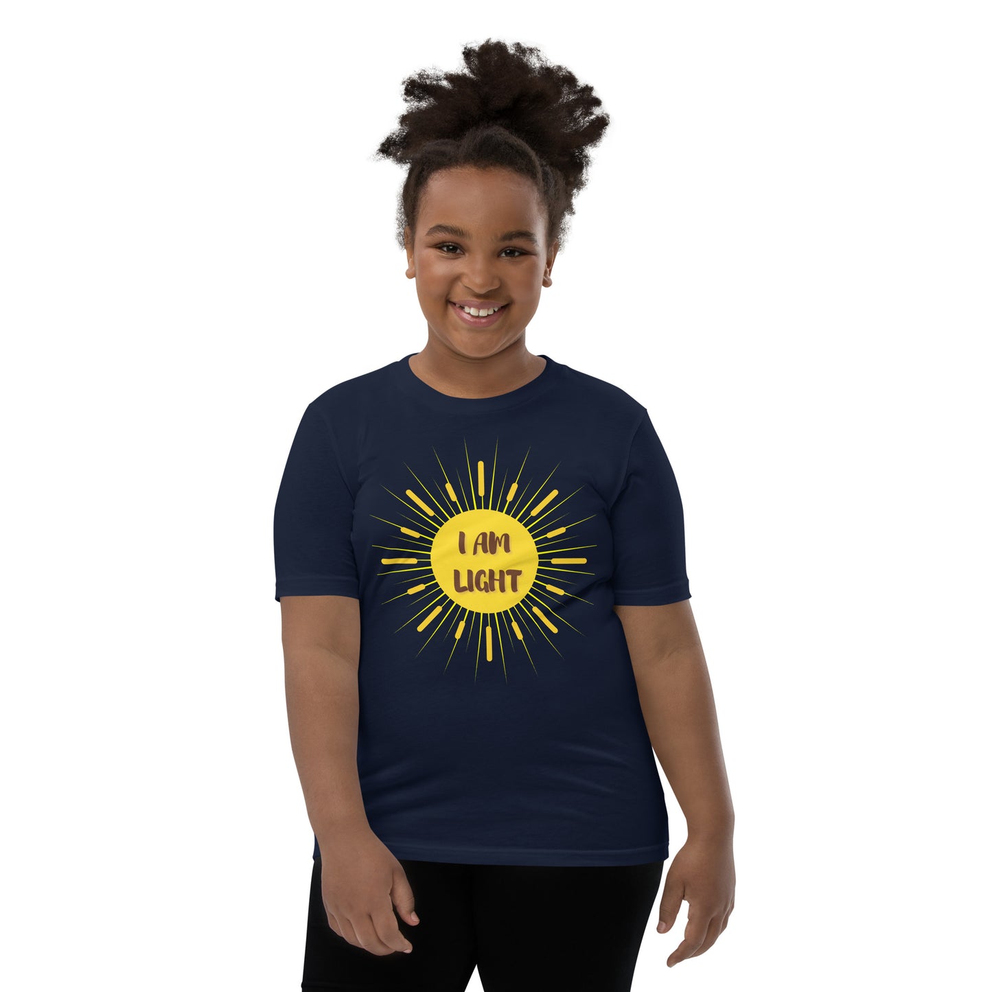 I AM Light Positive Affirmation Youth Short Sleeve T-Shirt