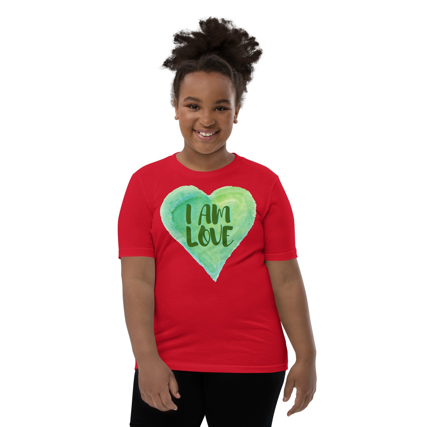 I AM Love Positive Affirmation Youth Short Sleeve T-Shirt