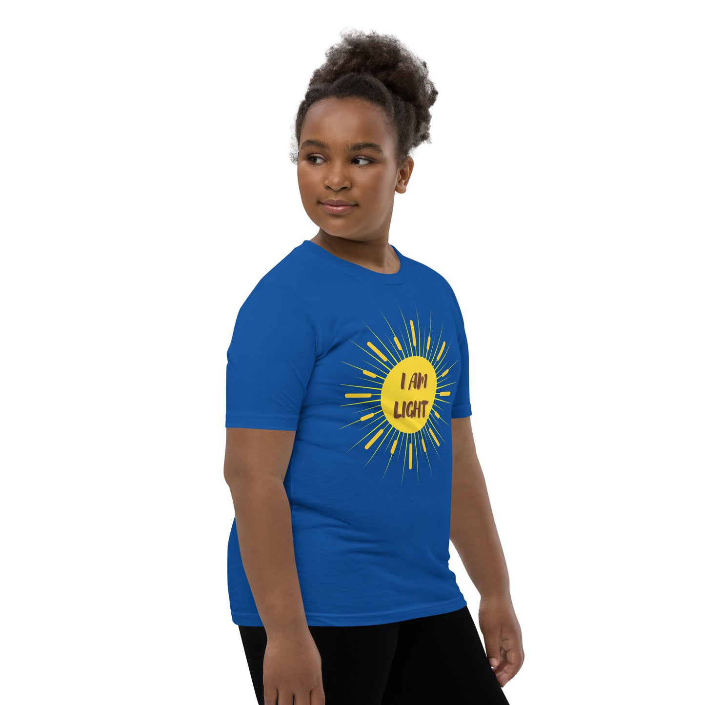 I AM Light Positive Affirmation Youth Short Sleeve T-Shirt