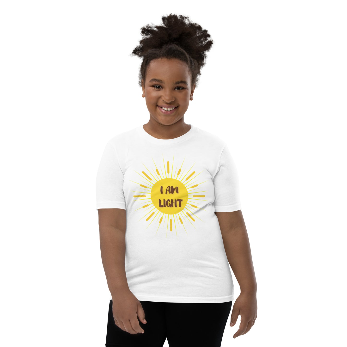 I AM Light Positive Affirmation Youth Short Sleeve T-Shirt