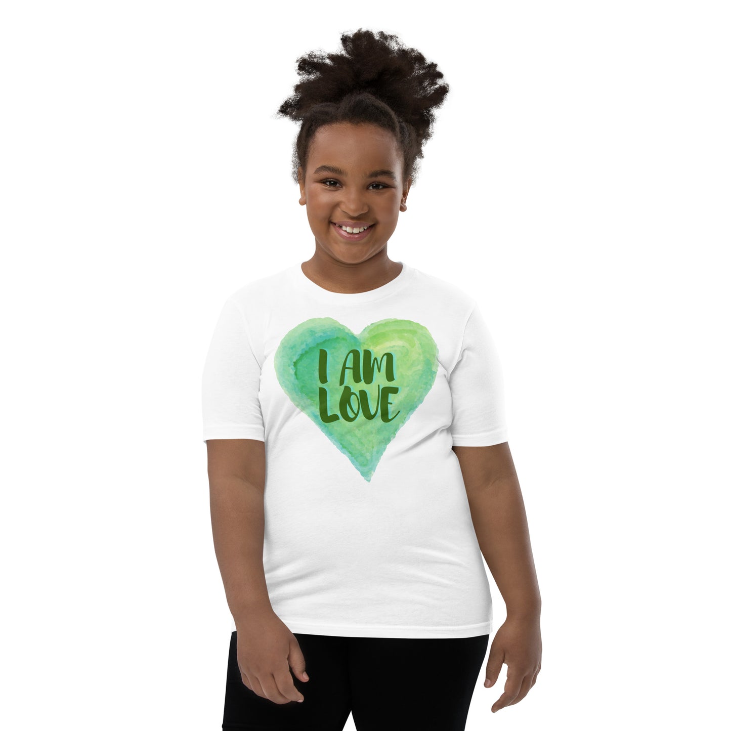 I AM Love Positive Affirmation Youth Short Sleeve T-Shirt